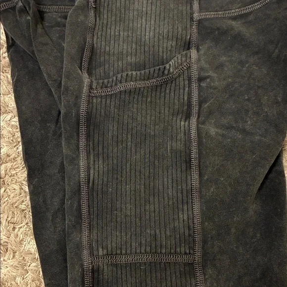Aerie Offline Washed Black Hi-Rise Biker Shorts - Picture 3 of 3